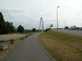  voie cyclable passant sur le pont suspendu